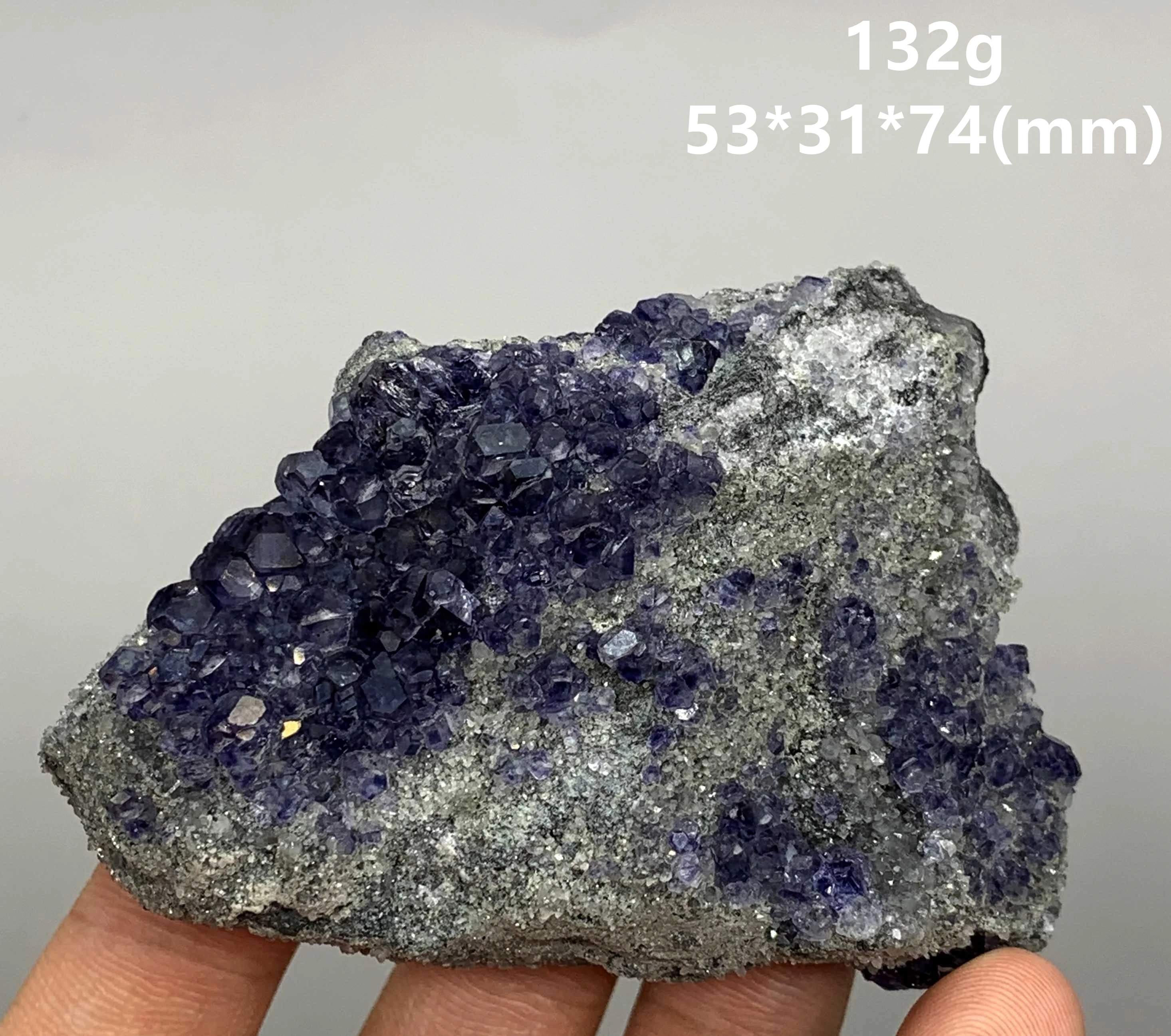 

100% Natural Polyhedral Tanzanite blue Purple fluorite cluster mineral specimens Gem level Stones and crystals
