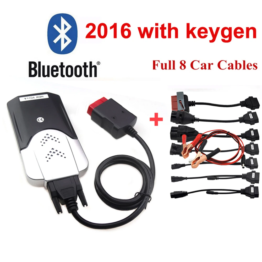 2019 Новинка vci tcs cdp pro для delphis scan 2016R0 keygen bluetooth obdii usb диагностический инструмент + 8