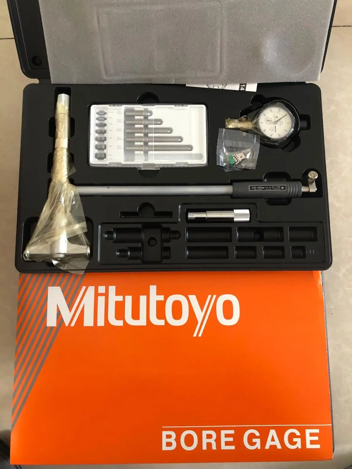 Оригинальный Манометр с циферблатом Mitutoyo 511-716 250-400 мм x 0 01 таблица внутренним