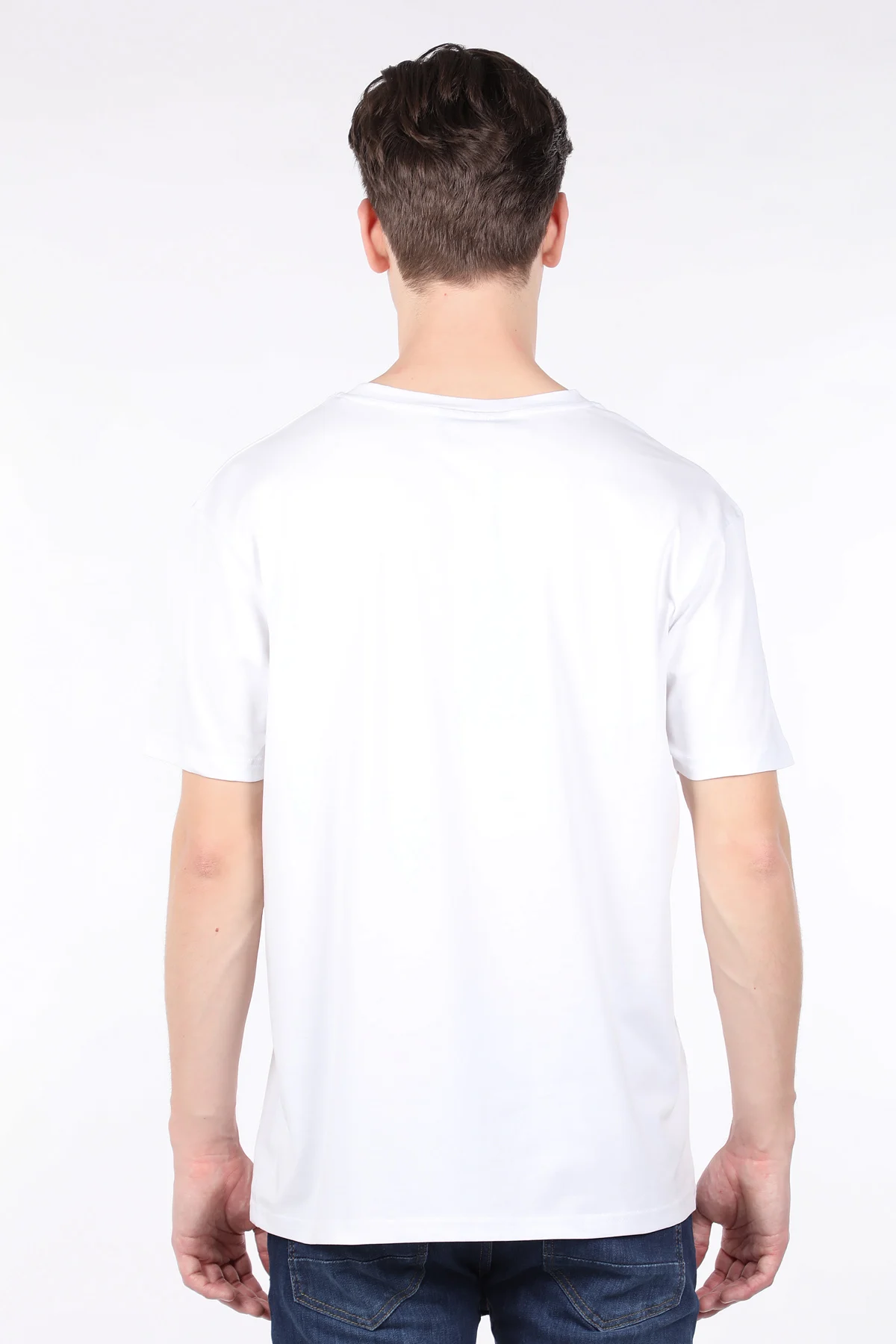 

Mens White Crew Neck T-shirt