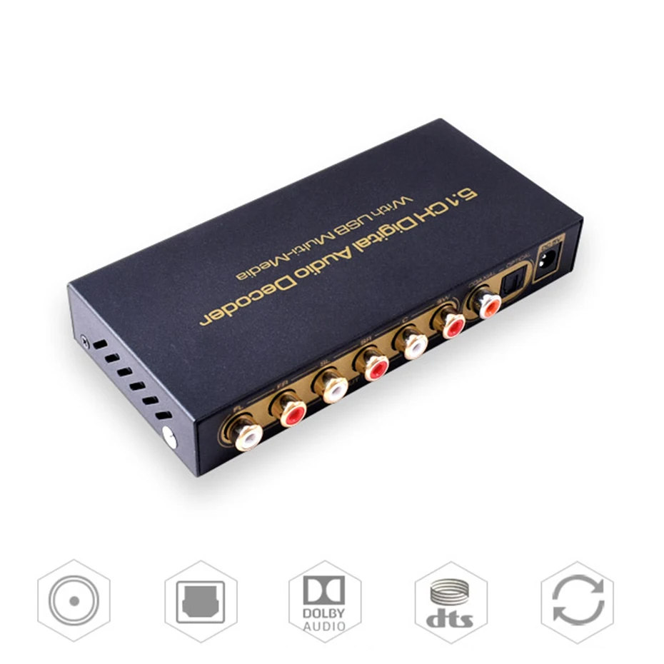 

Аудиодекодер toslink, коаксиальный/5.1-канальный, цифровой, DTS/AC3