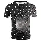 Летняя Новинка 2020, мужская летняя трехмерная футболка с 3D принтом, повседневные футболки с 3D принтом