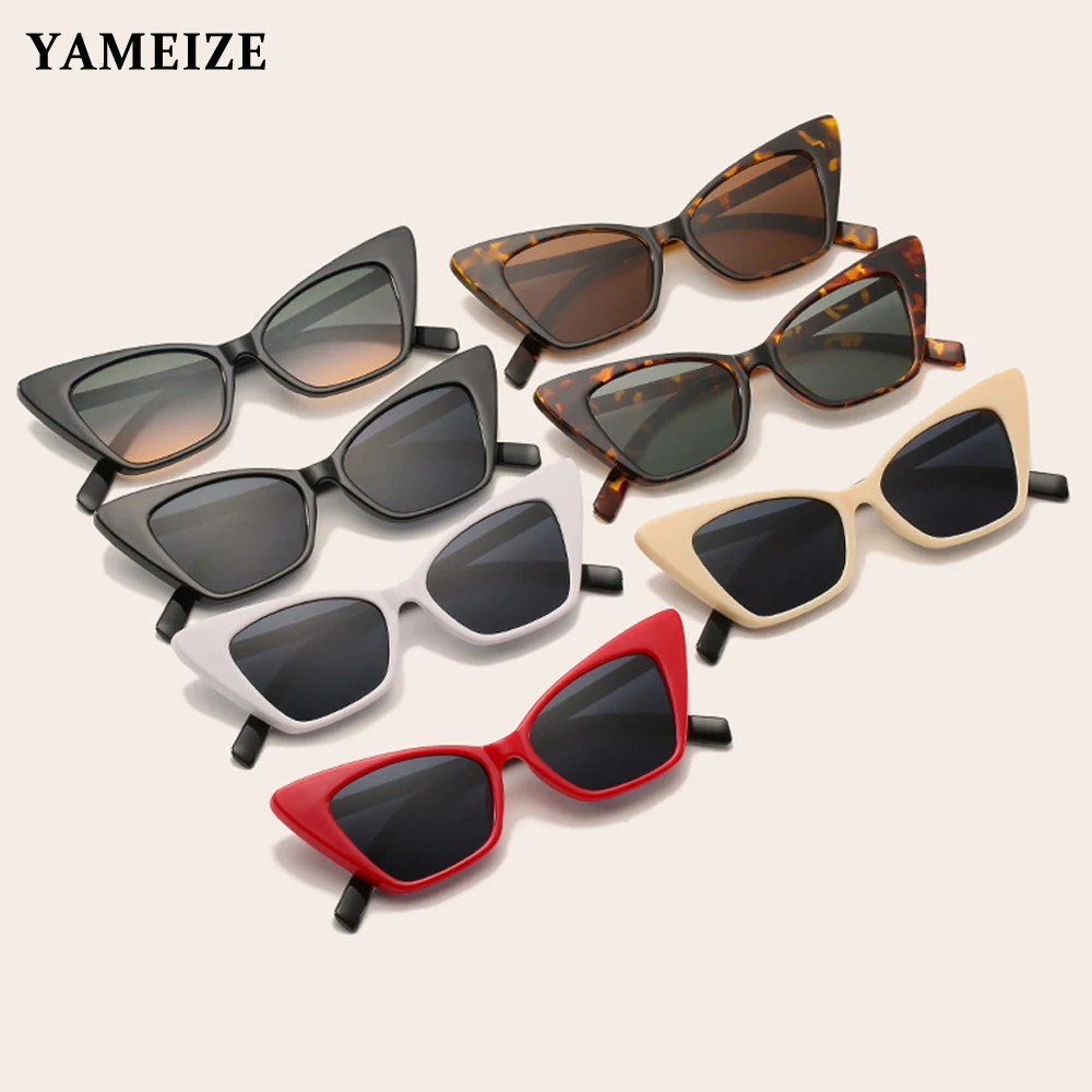 

Солнцезащитные очки YAMEIZE Кошачий глаз в стиле ретро, модные квадратные очки, женские роскошные брендовые винтажные очки, женские и мужские с...