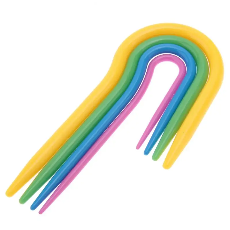 5 шт./компл. красочная АБС Пластик вязать стежка Вязание спицы крючком маркер иглы