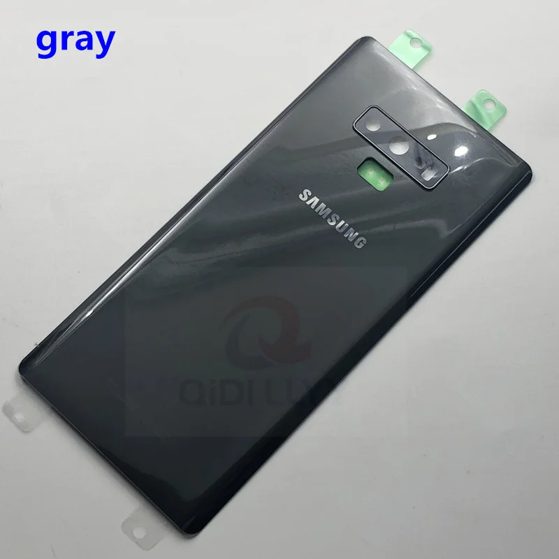 Для SAMSUNG Galaxy Note 9 N960 N960F N9600 Задняя стеклянная крышка для батареи задняя дверь Чехол для корпуса для SAMSUNG Note 9 Задняя стеклянная крышка