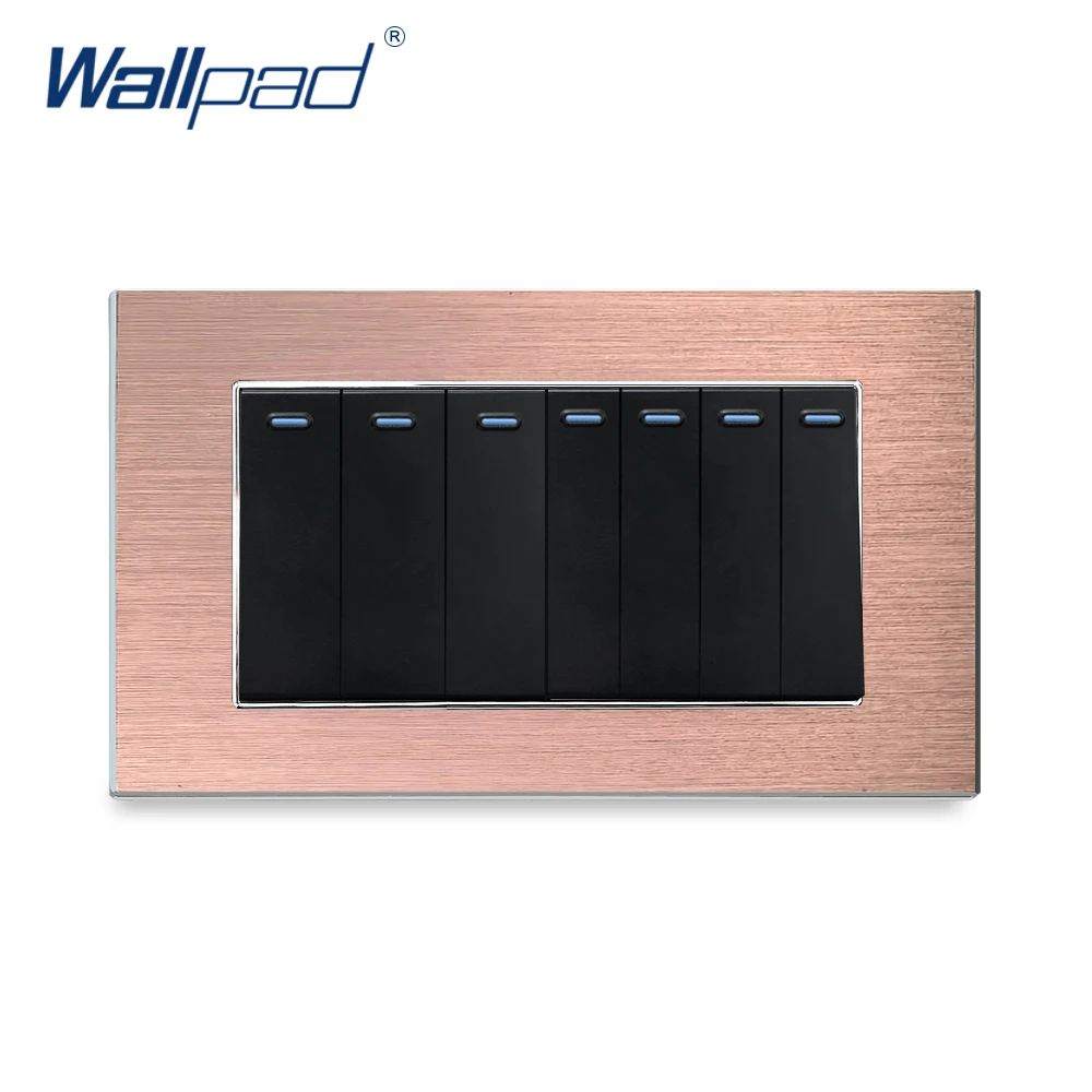 7-клавишный двухсторонний переключатель Wallpad роскошный настенный светильник ель