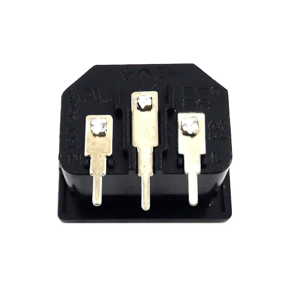 5pcs/lot AC Power Socket 90 degree Bending Angle IEC 320 C14 Male Plug Panel Inlet Sockets Connectors | Обустройство дома