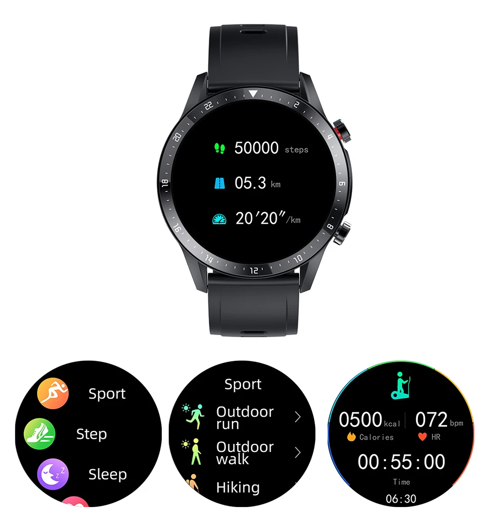 

2021 New Men Smart Watch for Bluetooth Call Heart Rate and Blood Pressure Tracking Smartwatch Alloy Case Multiple Sports Modes