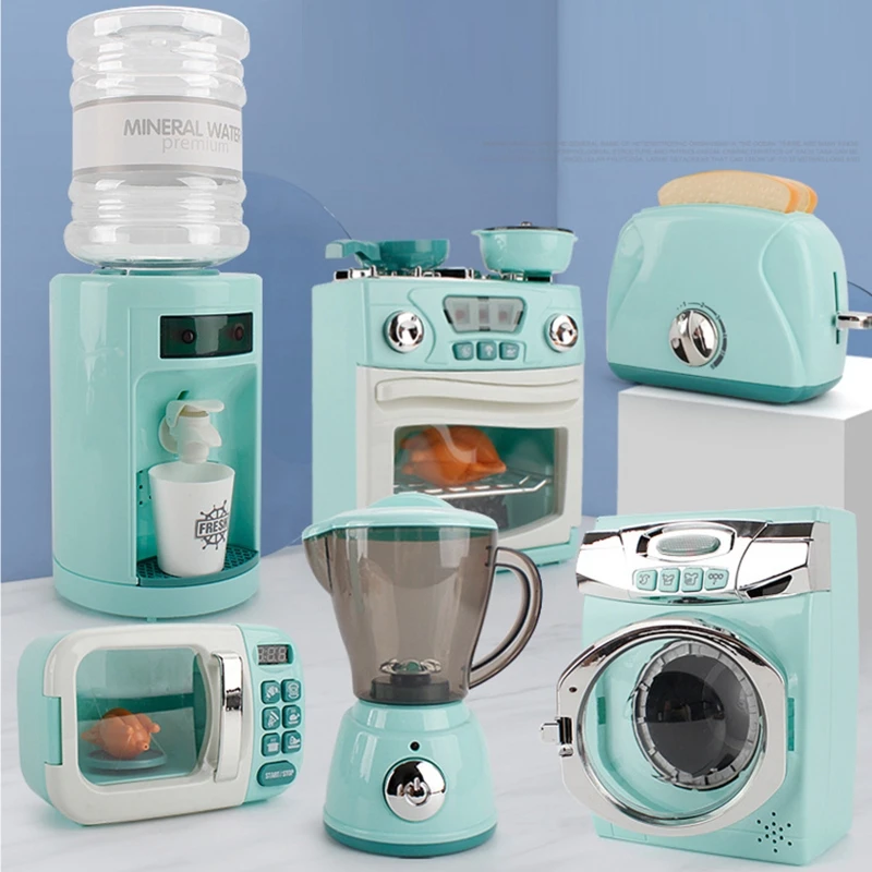 

Children Kitchen Toy Simulation Washing Machine Oven Play House Role Play Toys