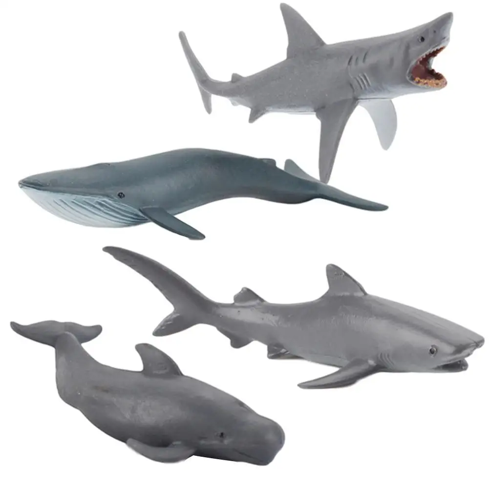 

Mini marine life model blue whale great white education ornaments whale hand-made early shark cognitive F3Y0