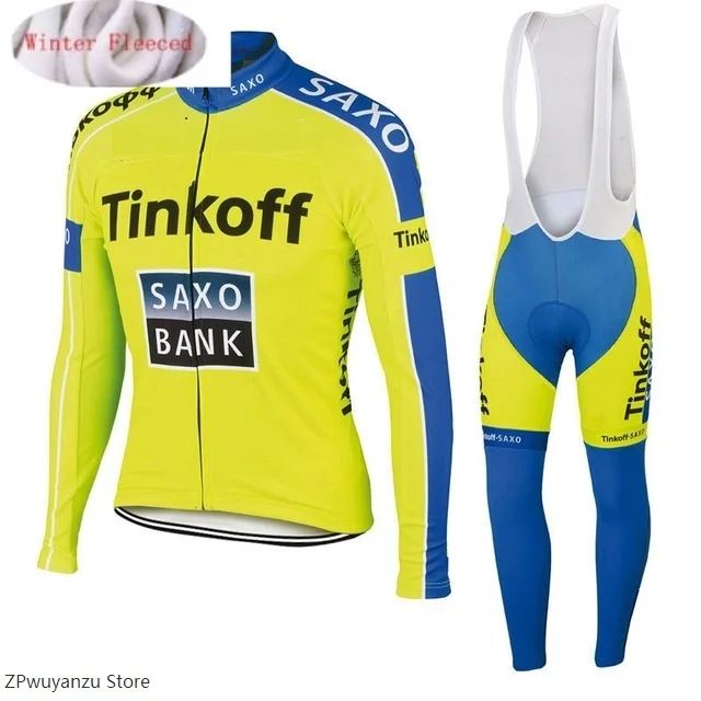 2019 Saxo bank Tinkoff зимний термальный флис Велоспорт Джерси Ropa Ciclismo MTB велосипедный