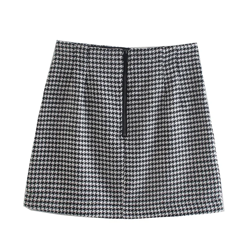 

Summer Women's Casual Plaid High Waist Mini Skirt