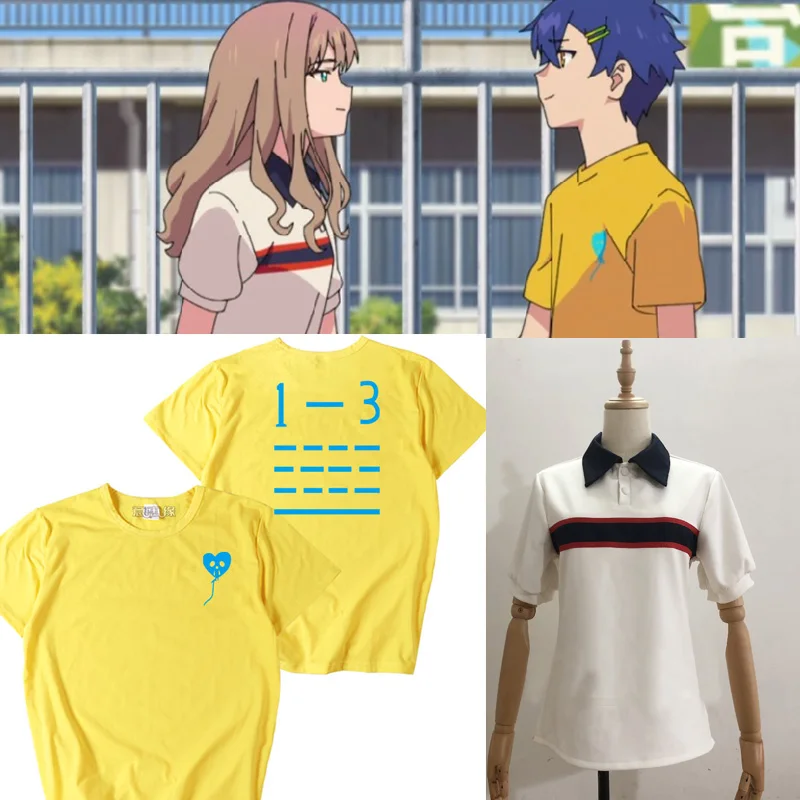 Футболка для косплея аниме SSSS. Dynazalon Yomogi Asanaka Yume Minami, модная футболка, хлопковые мужские футболки, топы Футболка для косплея аниме SSSS. Dynazalon Yomogi Asanaka Yume Minami, модная футболка, хлопковые мужские футболки, топы