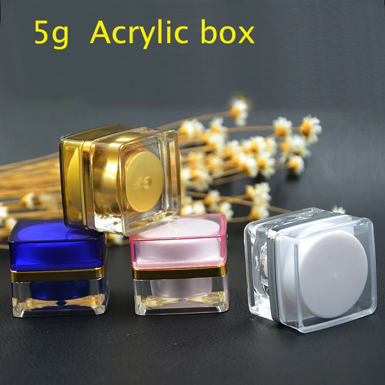 Бесплатная доставка 20 шт./лот 5 г мл акриловая бутылка для крема высшего класса