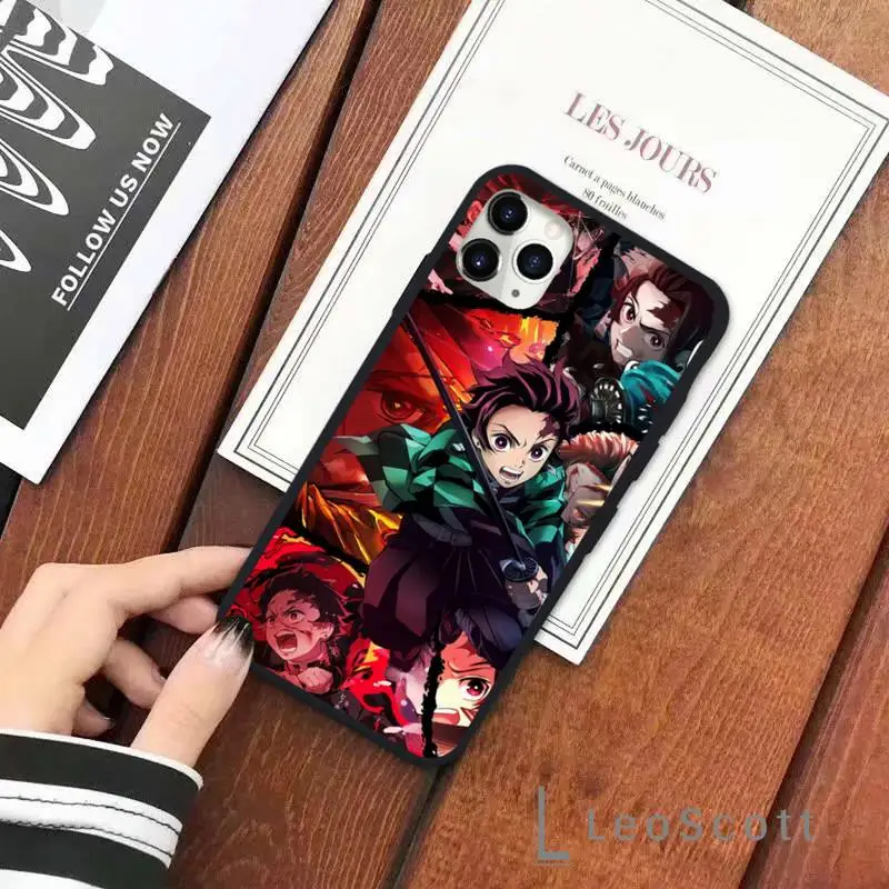 

Anime Demon Slayer Kimetsu Phone Case for iPhone 11 12 mini pro XS MAX 8 7 6 6S Plus X 5S SE 2020 XR