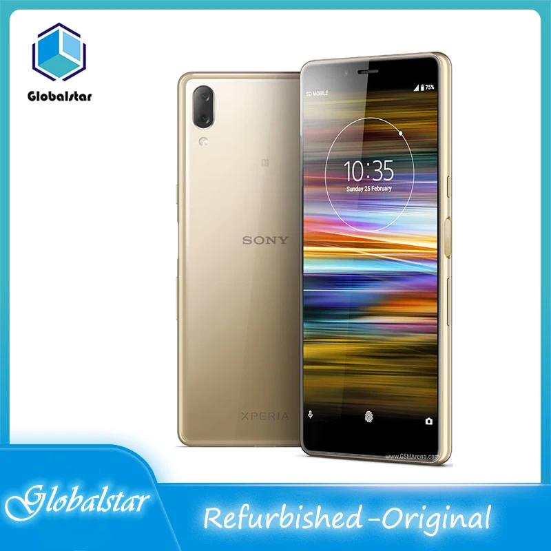 

Восстановленный Оригинальный разблокированный мобильный телефон Sony Xperia L3 L3312, 5,7 дюйма, 3 Гб + 32 ГБ, камера 13 МП, бесплатная доставка