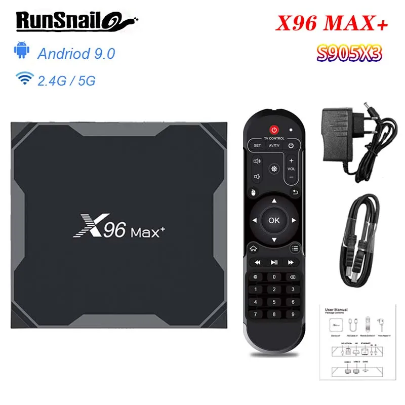X96 MAX Plus Android 9 0 tv BOX 4 ГБ ОЗУ Amlogic S905X3 2 Гб 16 8K видео плеер 4G и 5GDual Wifi Youtube HD 1000M Smart