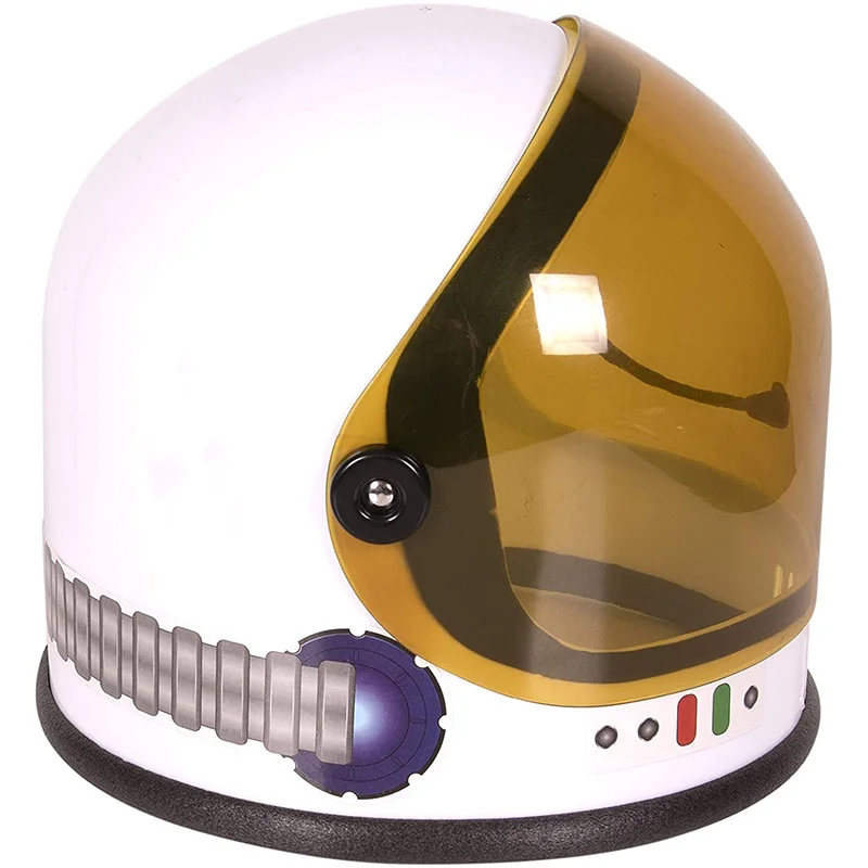 Casco espacial de juguete para ni&ntilde;os, sombrero de astronauta, accesorio de disfraz de pl&aacute;stico para juegos de rol divertidos, fiesta de cumplea&ntilde;os, Nave espacial con visera-1