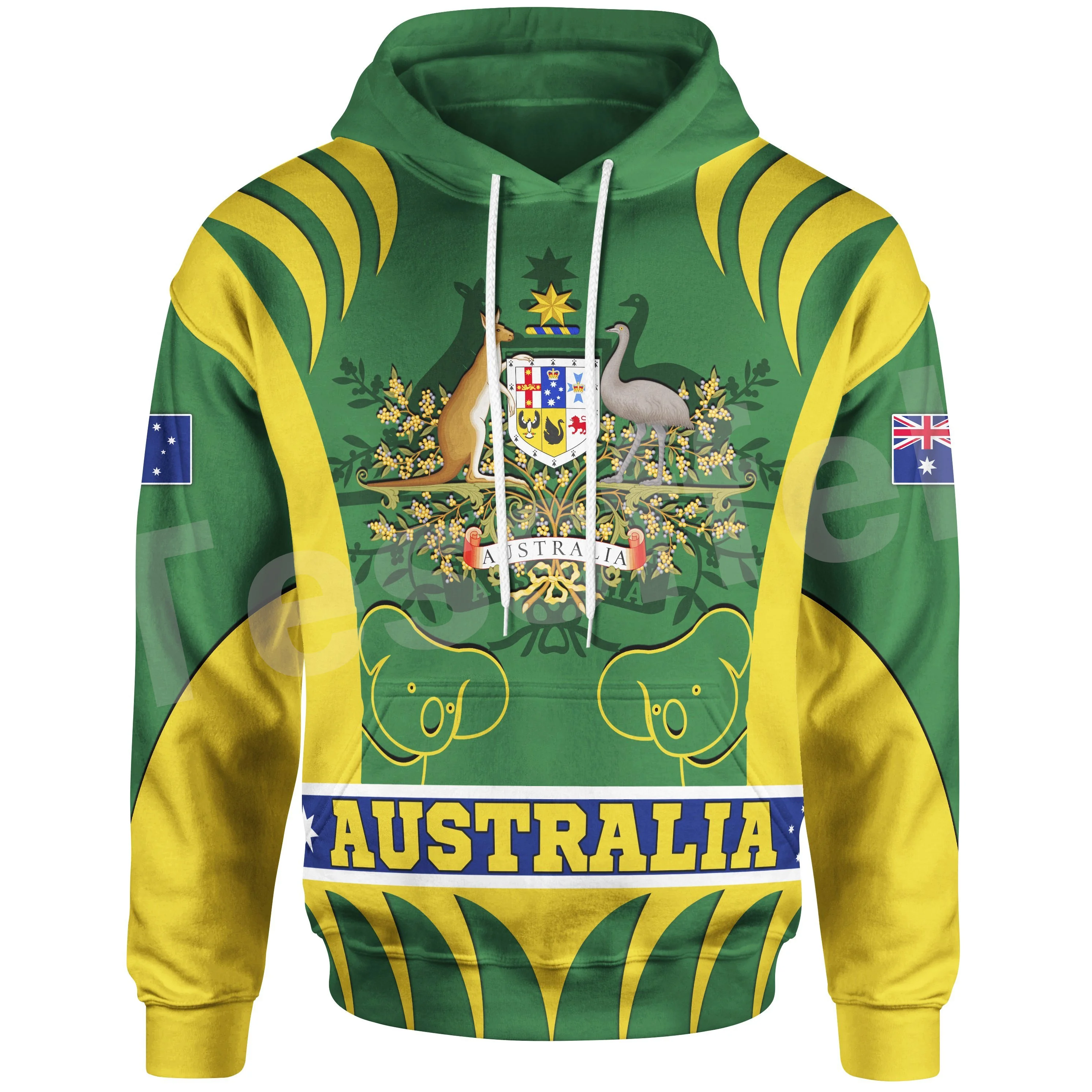 

Tessffel Australia Aboriginal Art Culture Kangaroo Country Flag Harajuku NewFashion Tracksuit 3DPrint Funny Hoodies Men/Women 11