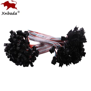 10 пар 10 см 3Pin JST Коннектор мама и папа Led JST коннекторы 22AWG красный зеленый и белый провода для WS2811 WS2812B RGB светодиодная лента