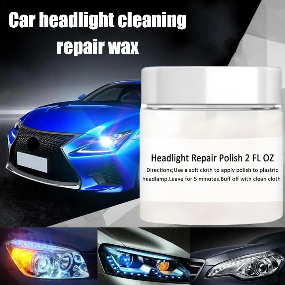 

Car Headlight Repair Polishing Wax Car Cleaning Car Accessories Refurbish, Protect 65g Wax