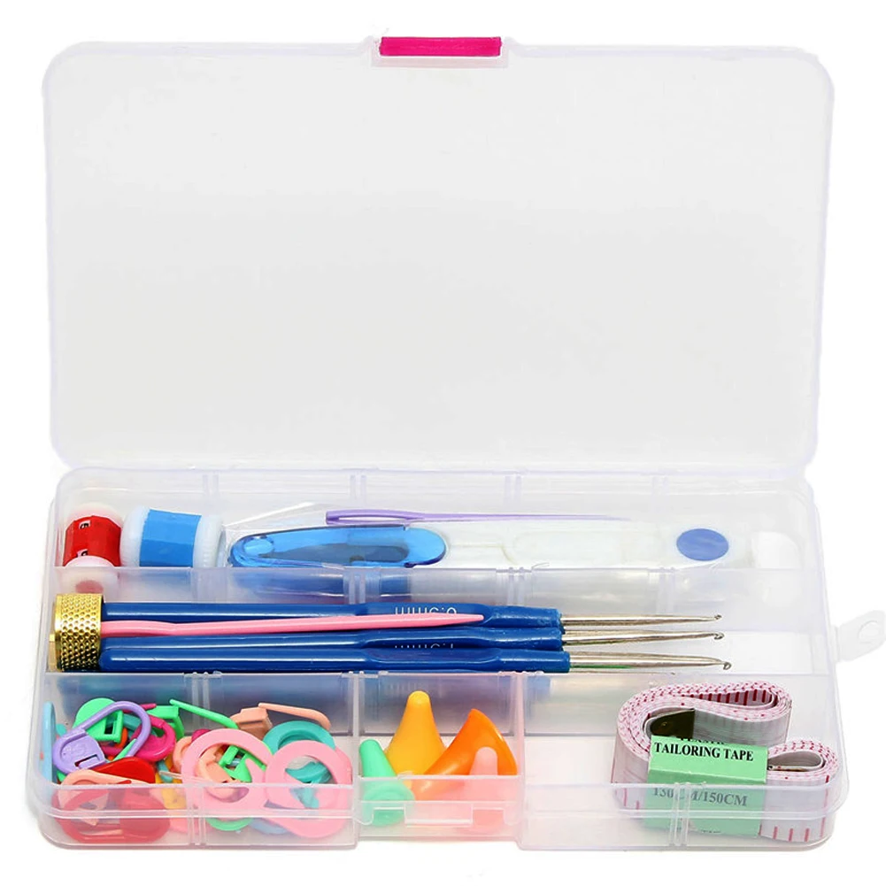 1 set Crochet hooks sewing accessories Knitting Tools 16 sizes hook Needles Stitches knitting Craft Case crochet | Дом и сад