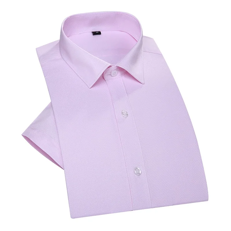 Мужская рубашка с коротким рукавом DAVYDAISY черная Облегающая из 100% хлопка DS203 |