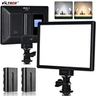 VILTROX L116T CRI95 + сверхтонкая Светодиодная панель с регулируемой яркостью 3300K-5600K Светодиодная лампа для видеосъемки с ЖК-управлением светильник креплением света с батареей