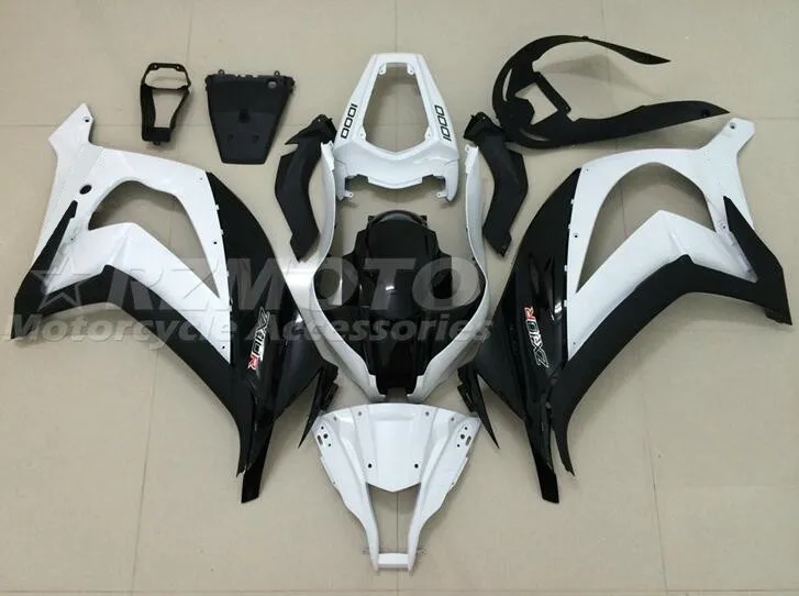 

Новый комплект обтекателей из АБС-пластика подходит для Kawasaki Ninja ZX-10R 2011 2012 2013 2014 2015 zx10r 11 12 13 14 15 комплект обтекателей черного и белого цвета