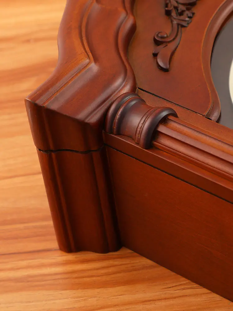 Домашние карманные часы из твердой древесины в европейском стиле для гостиной