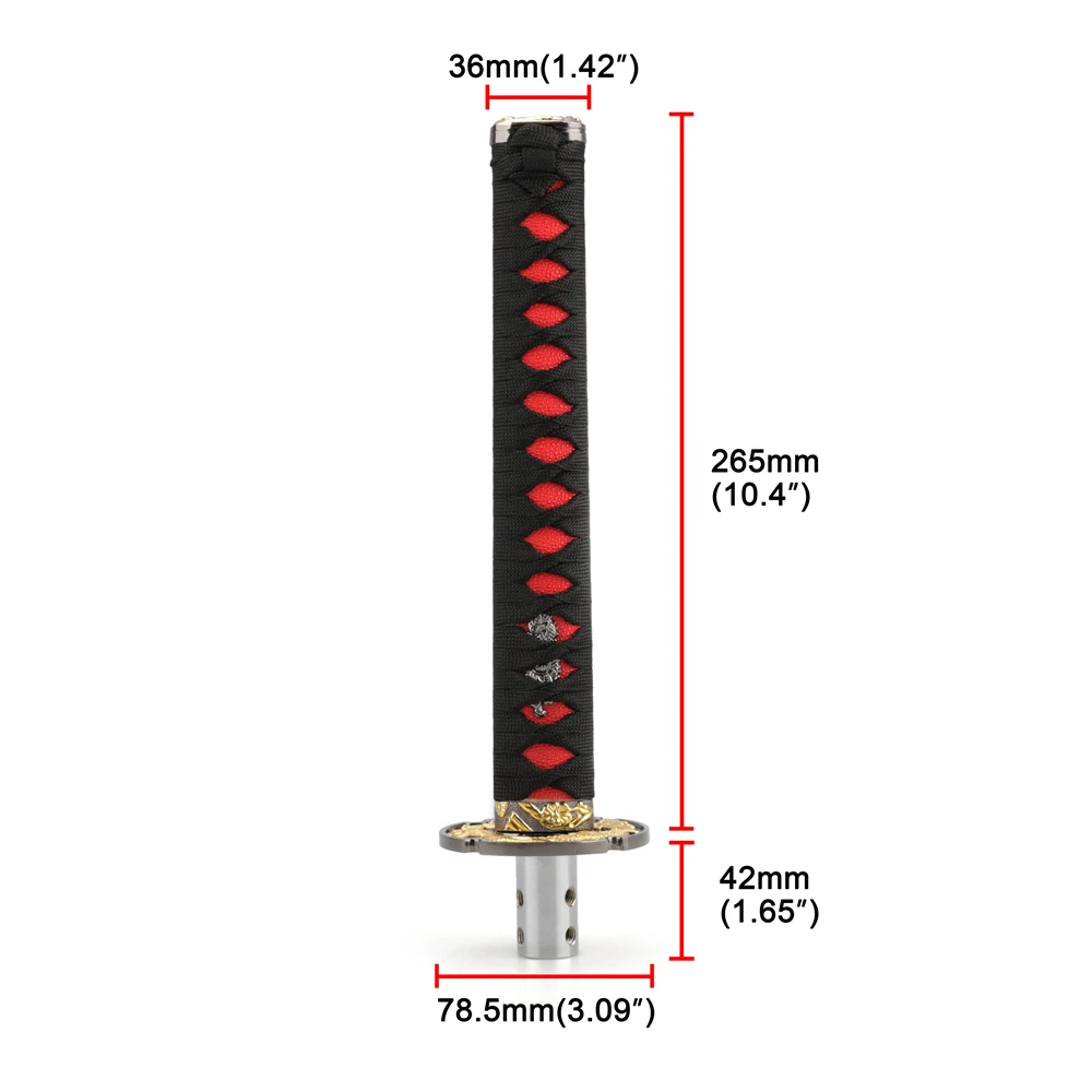 Ручка переключения передач Katana Samurai универсальная ручка с мечом в стиле JDM 150 мм/260