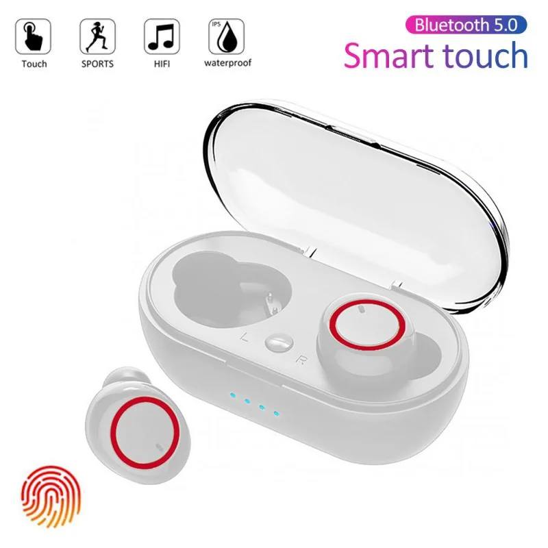

Bluetooth earbuds 5.0 Wireless headphone Mini Stereo Headset Wireless In-Ear Touch Control Headphone Select Songs for all phones
