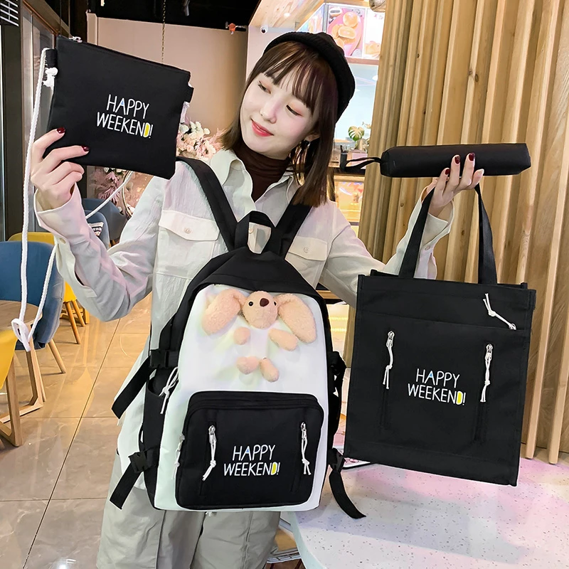 

Fashion Women's Backpack Kawaii School Bags For Girls Female Travel mochila 2021