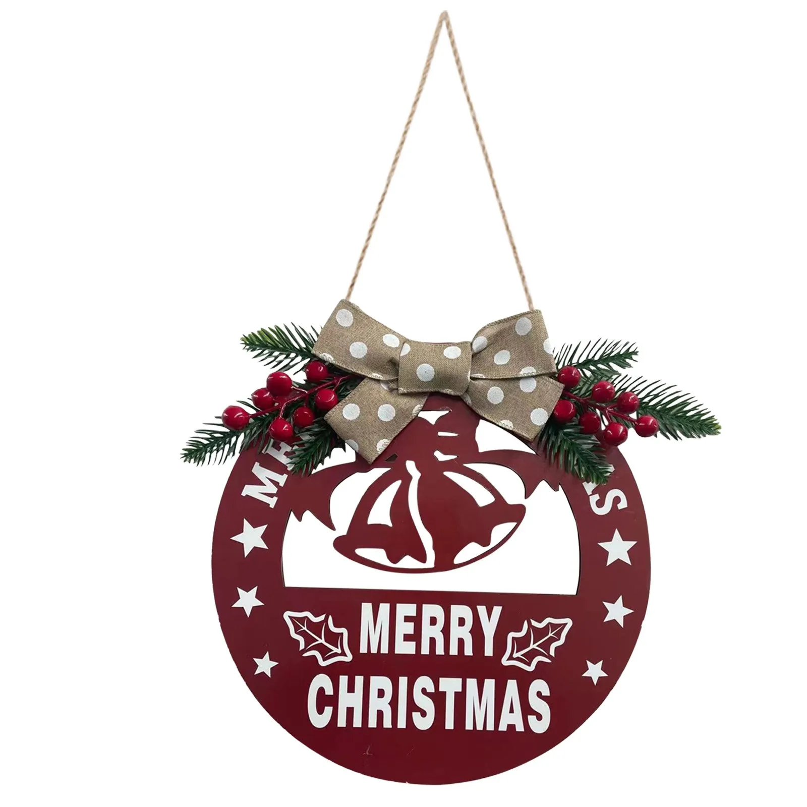 

2021 New Christmas Hollow Bell Wood Garland Door Wall Decoration Pendant Christmas House Pendant Home Decoration Для Дома