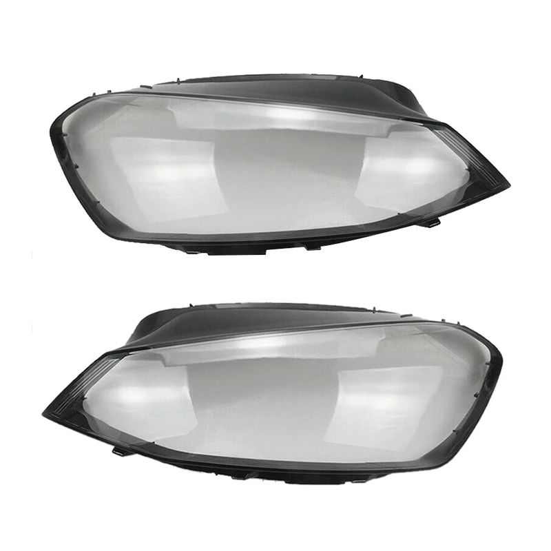 

2 предмета для VW Golf 7 MK7 2014 2015 2016 2017 автомобиля прозрачная линза головной светильник абажур лампы Shell (правой и левой стороне)