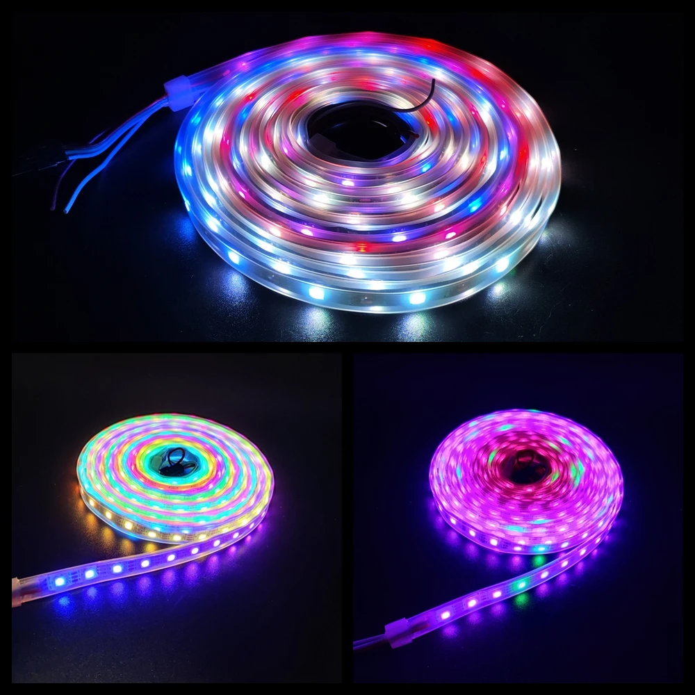 WS2812B умная RGB Светодиодная лента WS2812 индивидуально Адресуемая