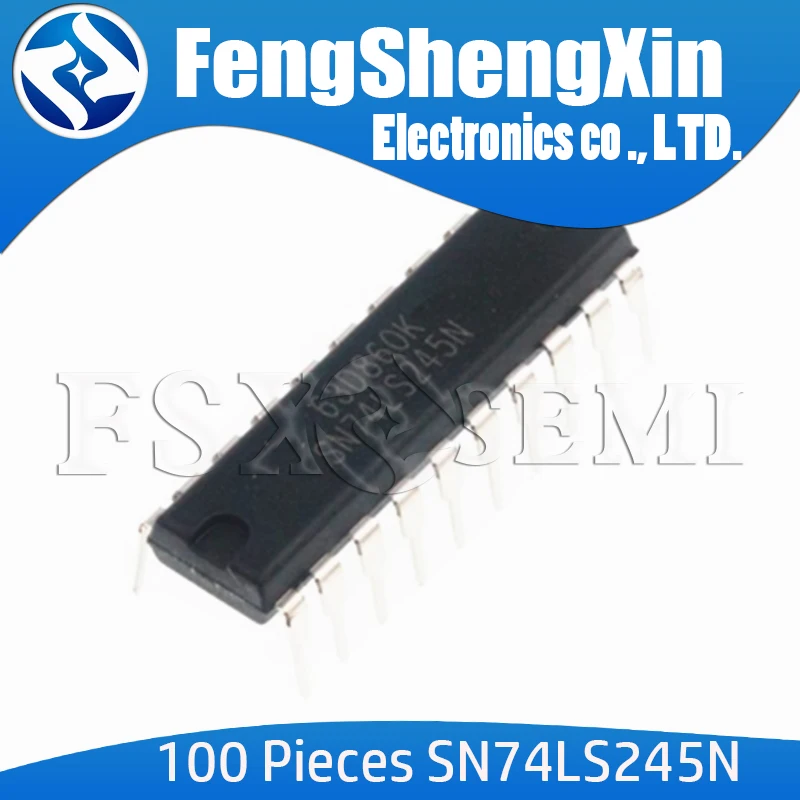 

100pcs/lot SN74LS245N DIP20 SN74LS245 DIP 74LS245N DIP-20 74LS245 HD74LS245P OCTAL BUS TRANSCEIVERS WITH 3-STATE OUTPUTS IC