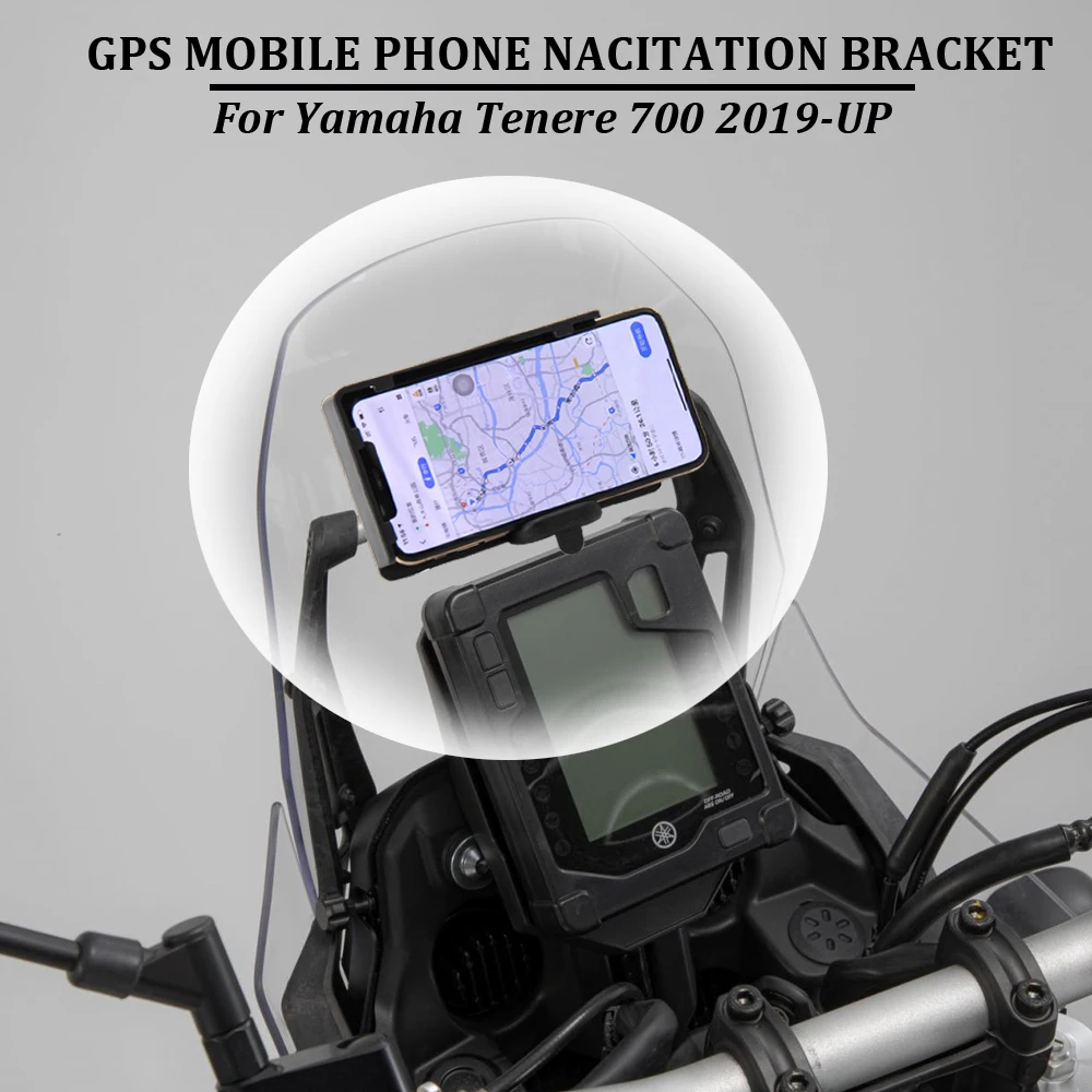 For Yamaha Tenere 700 XT700 Z 2019-UP Motorcycle Navigation GPS Plate Bracket Phone USB Adapt Holder Kit
