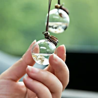 car perfume pendant hanging bottle with flower essential oils perfume bottle car air freshener diffuser automobiles ornaments