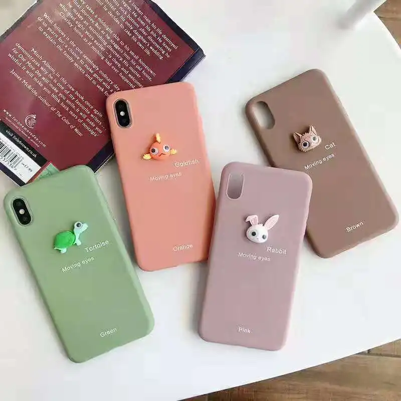 Новый мягкий чехол для iPhone 11 Pro XS MAX XR X силиконовый 7 6S 8 plus 3D карамельный