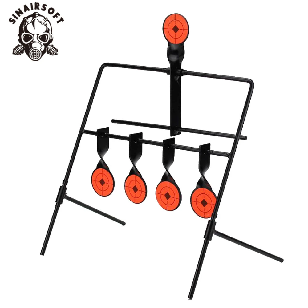 Новая цель для стрельбы 4 цели автоматический сброс вращающийся наружный BB