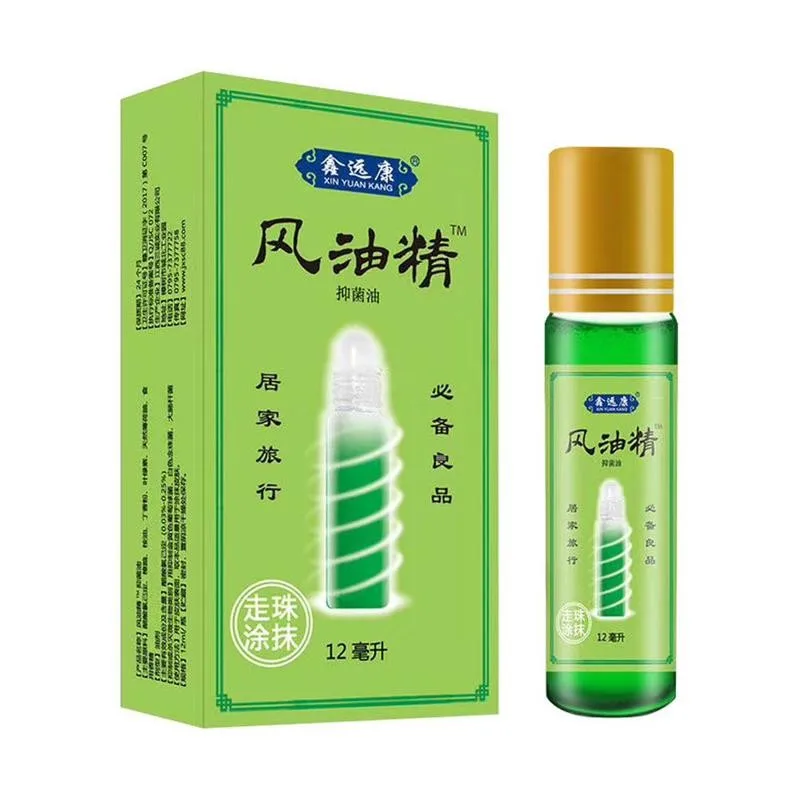 

12ml Natural Balm Refreshing Oil Green Herb Oil Ointment Muscle Pain Relief Headache Dizziness Medicated Mosquito Repellent Oil