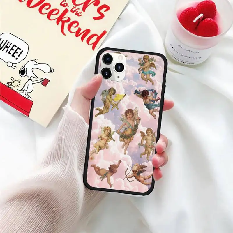 

Angels Aesthetic Aesthetics Phone Case For iphone 5S 6S 7 8 11 12 XR XS SE Plus Pro ProMax Cover Fundas Coque