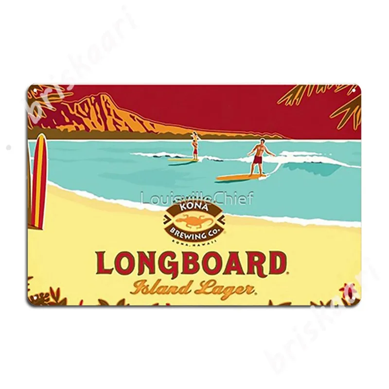 

Kona Longboard Metal Signs Cinema Garage Cinema Decoration Mural Painting Tin sign Posters
