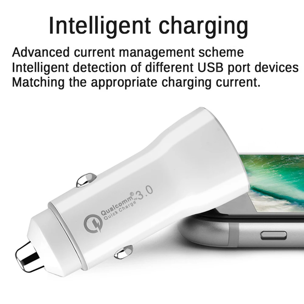 Car Charger Quick Charge USB 3.1A Fast for Xiaomi mi 9 iPhone X 8 Huawei Samsung S9 S8 QC 3.0 Phone | Автомобили и мотоциклы
