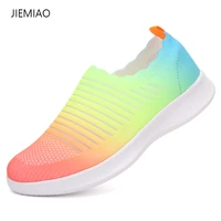 jiemiao fashion sport running shoes women mesh breathable walking women sneakers lace up comfortable casual sneakers