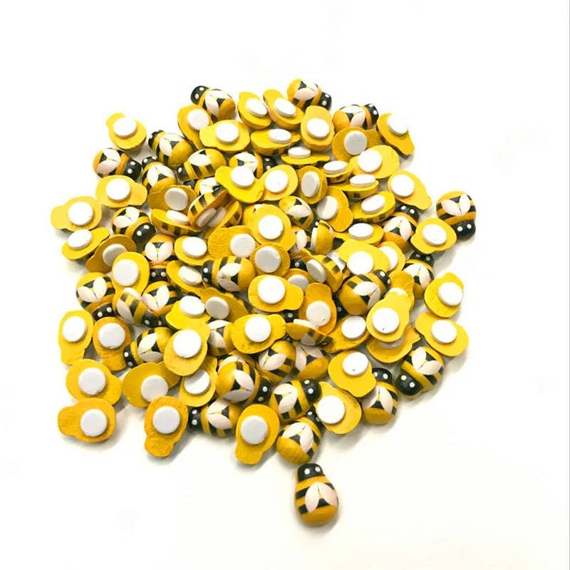 50 шт деревянные Божья коровка пижамы с рисунком божьей коровки стикеры для детей