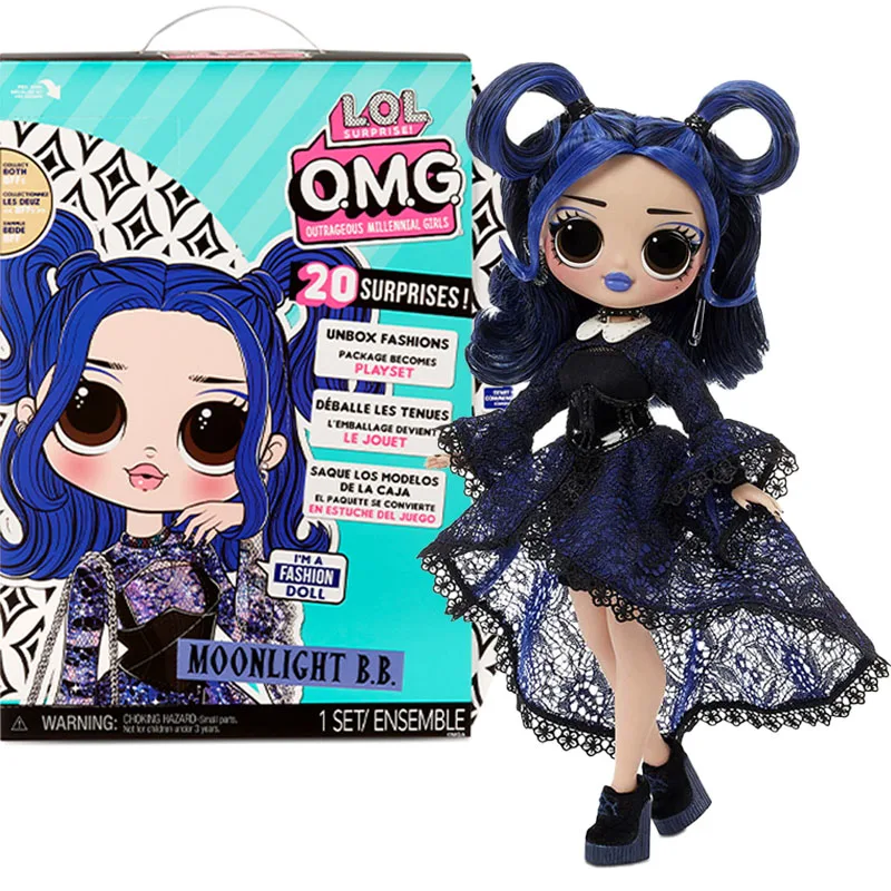 

2021 MGA L.O.L. Surprise OMG Core Doll- AA Moonlight B.B. Dolls Kawaii Oiginal Anime Figure Collectible Girls Birthday Gifts
