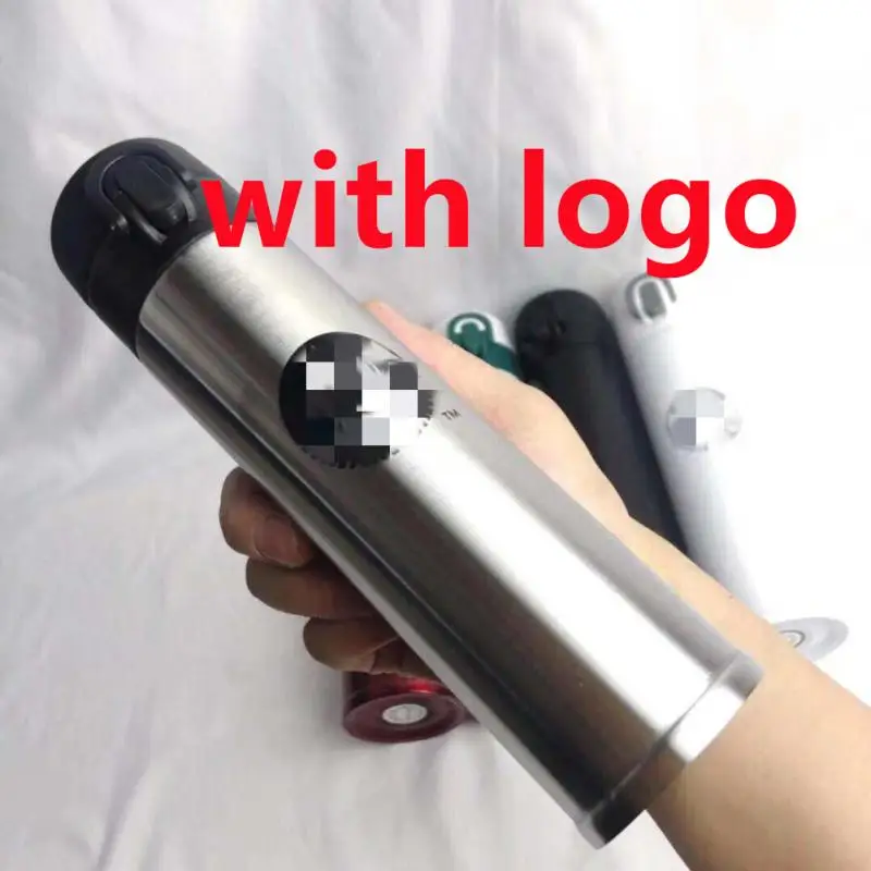 

400ML Thermal Mug Water Bottle With LOGO Thermos Bottles Leakproof Cup For Outdoor Sports Fitness Vacuum Flasks & Thermoses