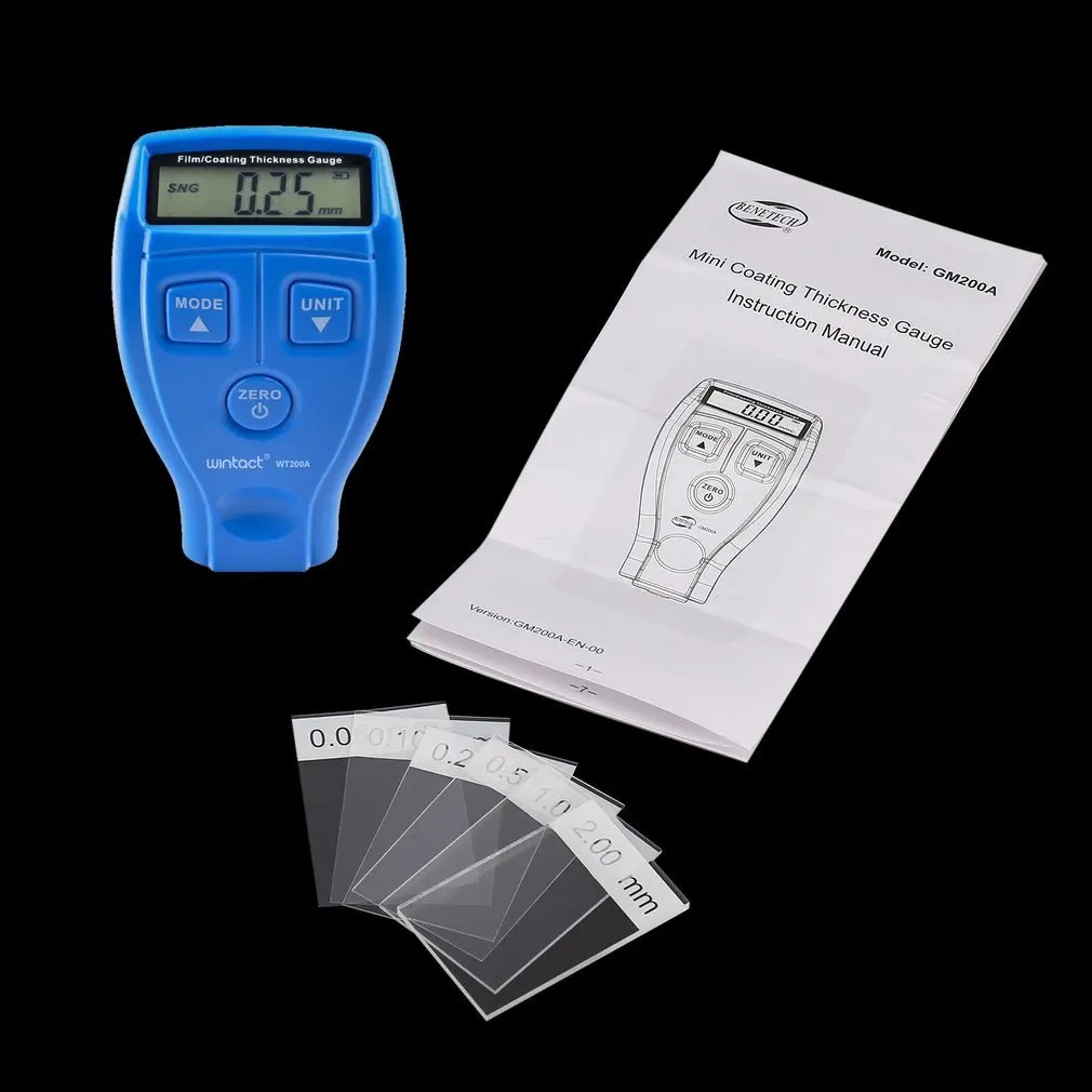 Dropshipping GM200A Thickness Gauge Digital Auto Car Paint Coating Meter Tester Measuring Tool 0-1.80mm/0-71.0 mil |
